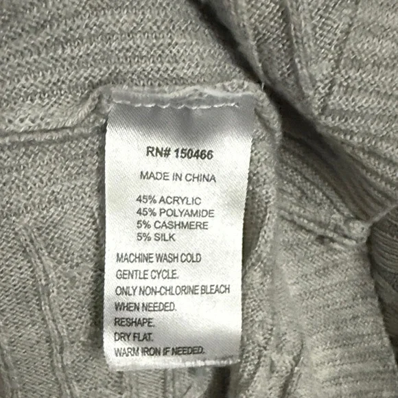 Market & Spruce Light Gray Women's Sweater - Picture 3 of 4